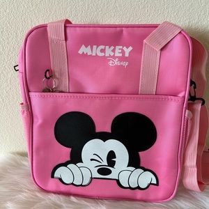 Fashion Mickey Mouse Crossbody Bag with Handle Straps - Rectangle Type Design